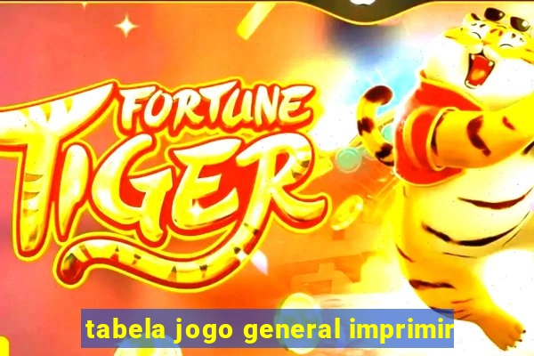 tabela jogo general imprimir