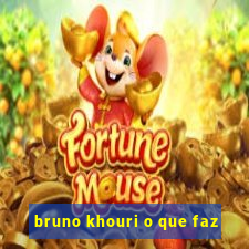 bruno khouri o que faz